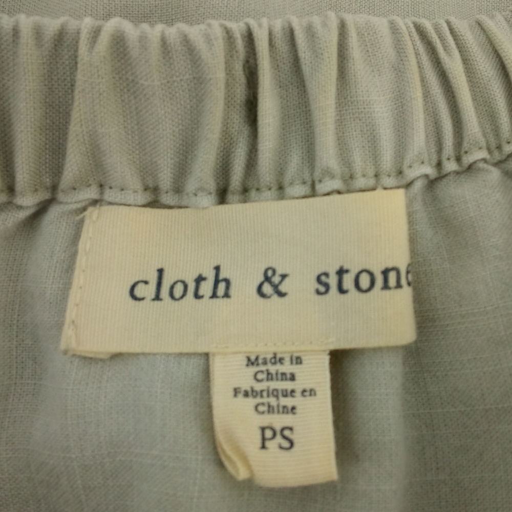 Cloth & Stone Mint Green Off the Shoulder Tribal Aztec Fringe Top S - Picture 10 of 12